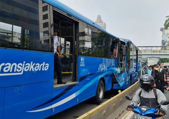 Foto Bagian Dalam Bus TransJakarta yang Hancur Beredar, Sopir Disebut Lakukan Kesalahan Sepele Ini