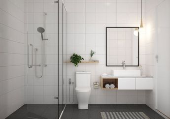 Begini Cara Mengatur Layout Kamar Mandi yang Bentuk Lahannya Tak Biasa dan Kecil