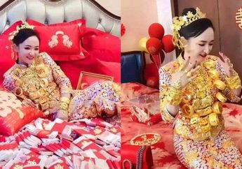 Senyum Merekah Dapat Mahar 20 Kg Emas dan Duit Sekasur, Pengantin Wanita Viral Ini Ternyata Simpan Kisah Mengejutkan