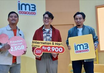 Paket Kuota Internet Indosat, Freedom Internet 2,5 GB Seharga Rp 9,9 ribu