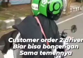 Aksi 2 Cewek Berhijab 'Bajak' Motor Ojol, Drivernya Jadi Pasrah