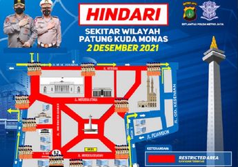 Jalan Jakarta Banyak Ditutup Antisipasi Reuni 212, Hindari Kawasan Ini Biar Nggak Kena Macet