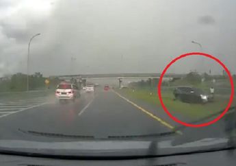 Kecelakaan Tunggal di Jalan Tol Ancam Pengemudi Saat Hujan, Ingat Kecepatan Aman