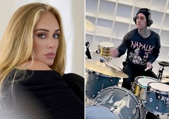 Travis Barker Kasih Sentuhan Pop Punk ke Lagu 'Easy On Me' Adele, Sampai Stick Drum Patah!