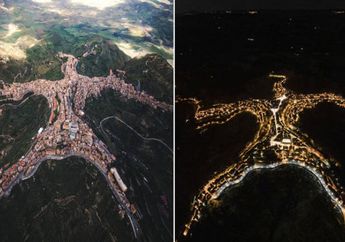 Iseng Foto Sebuah Kota dari Atas dan Hasil Jepretannya Seperti Bentuk Manusia, Fotografer Ini Langsung Dipanggil Walikota