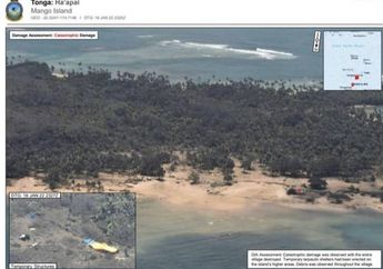 Kabar Terbaru Tonga, Negara yang Baru Saja Diratakan Tsunami, Gelombang Setinggi 15 Meter Meratakan Seisi Pulau Hingga Tersisa Dua Rumah Begini Kondisinya Kini