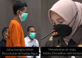 Dibebaskan dari Tuntutan Melalui Restorative Justice, Agus Tak Kuasa Menahan Tangis dan Langsung Meminta Maaf kepada Sang Ibu