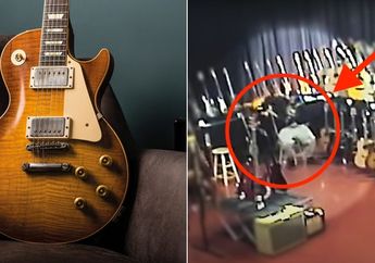 Bukan untuk Ditiru! Orang Ini Nekat Curi Gitar Gibson Les Paul dengan Cara Dimasukin ke Celana Gombrongnya