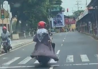 Cewek Berhijab Perhatikan ini Saat Naik Motor, Bahaya Bagi diri Sendiri dan Orang Lain