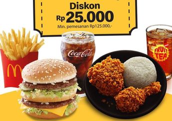 Promo McD Setiap Hari Senin, Jajan Cerdas Diskon Rp25 Ribu Pakai Kode Voucher
