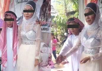 'Pertama Bertemu di Waterboom', Jomblo Auto Menangis! Bocah 9 Tahun ini Mantap Nikahi Pacarnya yang Masih 14 Tahun, Netizen Miris: Dini Banget!