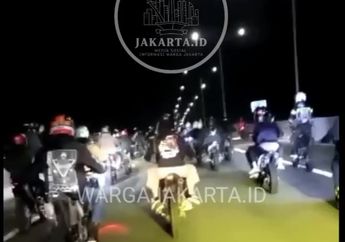 Rombongan Bikers Bangga Pamer Foto Turing di Tol Kelapa Gading, Polda Metro Jaya Sampai Turun Tangan