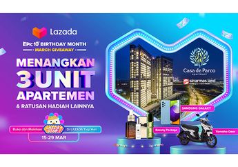 Rayakan Ulang Tahun ke-10, Lazada Siap Bagi-bagi Apartemen Mewah Lewat Game Lazzie Star
