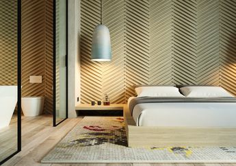 Cara Memberi Aksen pada Dinding Kamar Tidur dengan Pola Geometris