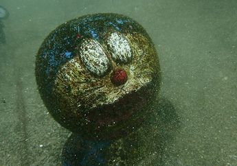 Seperti Adegan Anime yang Berubah Jadi Nyata, Doraemon Ditemukan Terkubur Di Laut