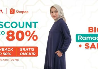 Promo Lebaran di Shopee Big Ramadhan Sale, Belanja Cerdas Diskon 80% Plus Voucher Belanja 50% di Zoya Bayar Pakai Shopeepay