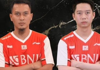 Gagal Sumbang Poin! Pasangan Ganda Putra Kevin Sanjaya/Muhammad Ahsan Akui Keunggulan Korea Selatan dengan skor 18-21 21-13 12-21
