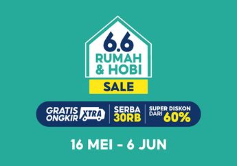 Promo Shopee 6.6 Rumah & Hobi Sale, Ada Voucher Belanja Cashback 60% untuk Belanja Cerdas Bayar Pakai Shopeepay