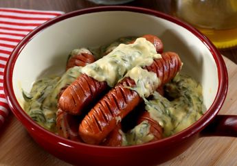 Resep Sosis Panggang Saus Bayam Enak Ini Memang Pantas Untuk Menu Sarapan Di Hari Minggu