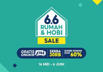 Waduh, Ada Diskon Rp86 Ribu di Promo Shopee 6.6 Rumah & Hobi Sale Bayar Pakai BRI, Berlaku untuk Belanja Cerdas Semua Produk Pakai Kode Voucher