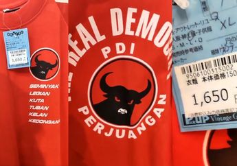 Kaos PDI Perjuangan Masuk Thrift Shop Jepang, Ada di Kategori Barang Vintage!