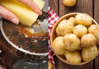 Cara Bersihkan Pantat Wajan Gosong Akhirnya Ketemu, Bisa Kinclong Lagi Cuma Modal Kentang dan Garam, Begini Cara Pakainya