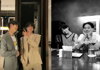 Momen V BTS dan Choi Woo Shik Hangout Bareng Seharian, Akrab Banget!