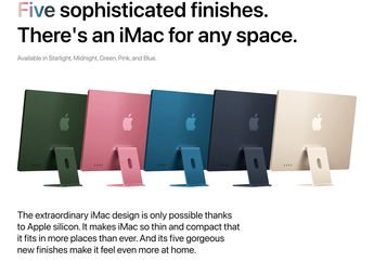Konsep Desain iMac M2 Tampilkan Bazel Hitam dan Banyak Warna Menarik