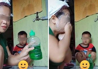 VIRAL Emak-emak Cuci Muka Pakai Sabun Cuci Piring, Netizen Khawatir, Si Ibu Justru Jemawa: Semakin Putih, Glowing, Jerawat pun Tiada!