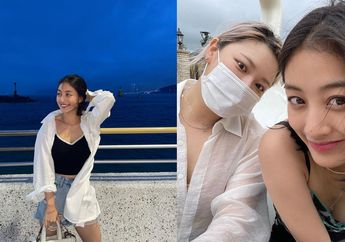 Jihyo dan Jeongyeon TWICE Liburan Bareng di Busan Main Air Bareng!
