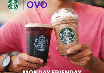 Promo Starbucks Spesial Monday, Buy 1 Get 1 Bayar Pakai OVO Tiap Senin