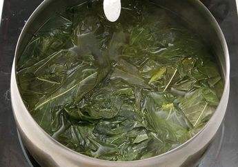 Kemana Saja Baru Tahu Sekarang! Modal Masukan 1 Bahan Ini Bisa Bikin Daun Singkong Rebus Jadi Tetap Hijau, Hasilnya Kayak Rumah Makan Padang Langganan!