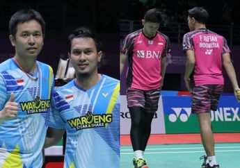 Bikin Penonton Panas Dingin! Duet Perang Saudara Memanas, Fajar/Rian Berhasil Kalahkan Hendra/Ahsan dengan Skor 21-12 21-19