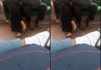 Tertidur Pulas di KRL, Wanita Ini Tak Sadar Ada Pria yang Berbuat Mesum Disampingnya, Begini Aksi Bejat Pelaku yang Terekam Kamera!