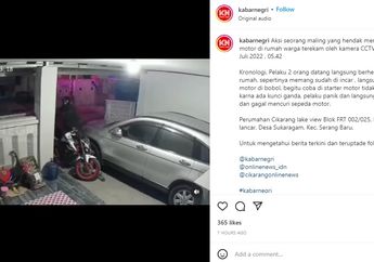 Gagal Bawa Kabur Motor Gara-gara Ada Kunci Ganda, Detik-detik Aksi Pencurian Ini Terekam CCTV, Pelaku Justru Lakukan Ini Saat Usahanya Tak Berbuah