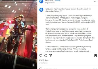 Viral Aksi Kakek-kakek Gunakan Uang Hasil Mengemis untuk Sawer Biduan Dangdut Bikin Geleng-geleng Kepala, Satpol PP Terkejut Lihat Penghasilanya