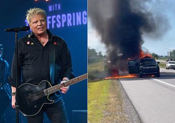 Mobil yang Dikendarai The Offspring Terbakar Di Perjalanan Ke Konser