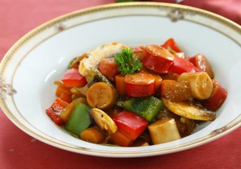 Resep Bekal Cepat : Resep Sautee Sausage Mix Vegetable Enak, Untuk Bekal Makan Siang Fancy Dan Praktis