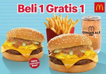 Promo McDonald’s Agustus, Beli 1 Gratis 1 Pilihan Paket Menu