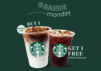 Promo Starbucks Buy 1 Get 1, Belanja Khusus Menu Ini di Hari Senin