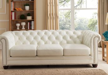 Berikut Tips dan Trik untuk Membersihkan Sofa Kulit Berwarna Putih!
