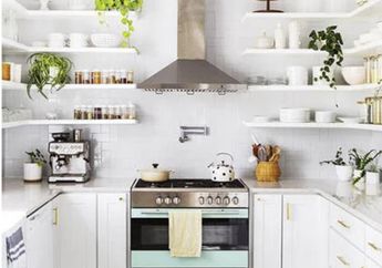 Kombinasi Warna Cat Ini Jadi Kunci, Desain Dapur Sempit Tampak Makin Kinclong Nan Lapang, Intip 7 Foto Hasilnya