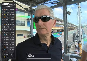 Tim Cook Lambaikan Bendera F1, Netizen Ngomel Akibat Kurang Antusias