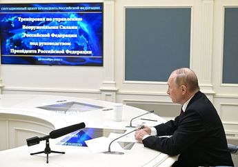 Ngeri! Simulasi Serangan Nuklir Besar-besaran Rusia Dipantau Putin Langsung