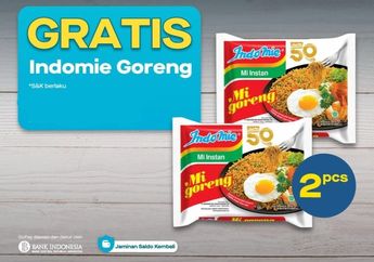 Promo Indomaret November, Gratis 2 Indomie Goreng Belanja Pakai Gopay