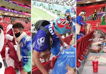 Terkenal Gemar Bersihkan Stadion Pada Piala Dunia, Rupanya Ini Maknanya Bagi Suporter Jepang