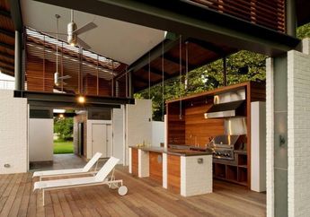 Taman Sempit Pun Jadi, Desain Dapur Outdoor Bikin Tamu Ketagihan Ikut Barbeqeu, Ini 7 Foto Inspirasinya