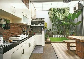 Teduh, Desain Kanopi Dapur Terbuka Dibuat dengan Model Berbeda, 15 Foto Aplikasinya Jadi Inspirasi