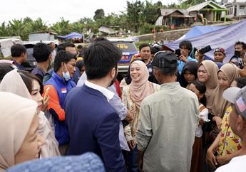 Ditemani Sahabat Raffi Ahmad, Senyum Lesti Kejora Merekah di Lokasi Gempa Cianjur, Foto Rizky Billar Disorot
