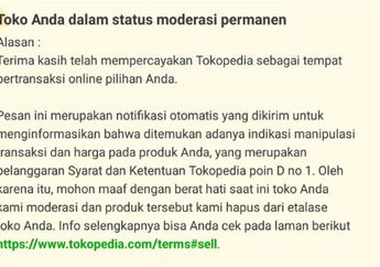 Ini yang Harus Dilakukan Kalau Akun Tokopedia Dimoderasi Supaya Toko Kembali Buka
